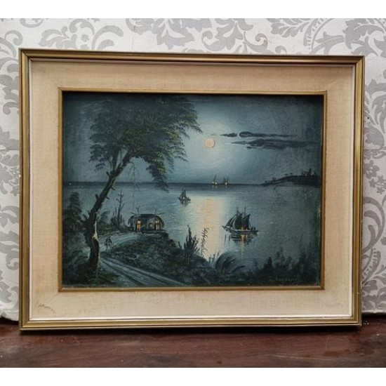 Κάδρο εκτύπωση με παραλία Granny's 102892