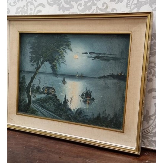 Κάδρο εκτύπωση με παραλία Granny's 102892