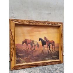 Κάδρο εκτύπωση με άλογα Granny's 112196