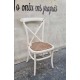 Καρέκλα ξύλινη με πλέξη Granny's 119755