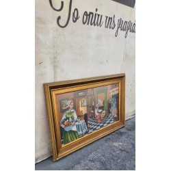 Κάδρο Κέντημα με χρυσή κορνίζα Granny's 103071