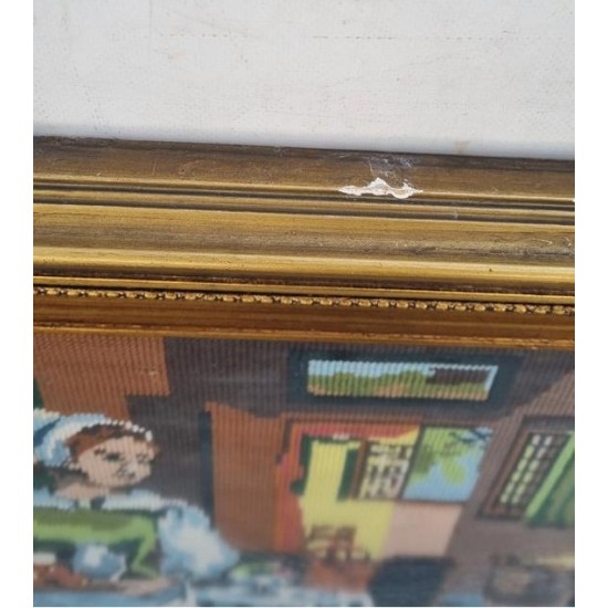 Κάδρο Κέντημα με χρυσή κορνίζα Granny's 103071