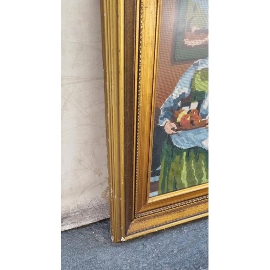 Κάδρο Κέντημα με χρυσή κορνίζα Granny's 103071