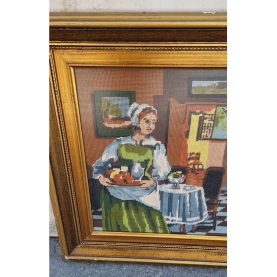 Κάδρο Κέντημα με χρυσή κορνίζα Granny's 103071