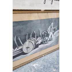 Κάδρο εκτύπωση με σκαλιστή κορνίζα Granny's 101447