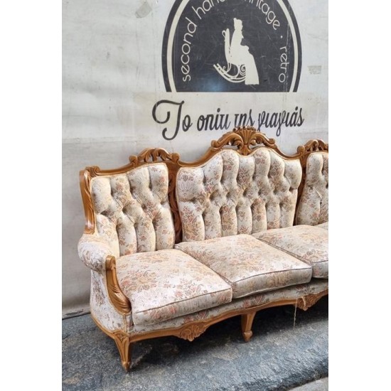 Τετραθέσιος καναπές σκαλιστός Granny 117906