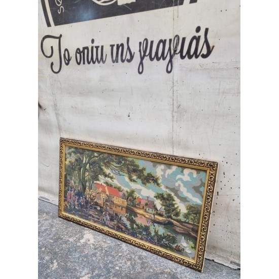 Κάδρο κέντημα με σκαλιστή κορνίζα Granny's 118528