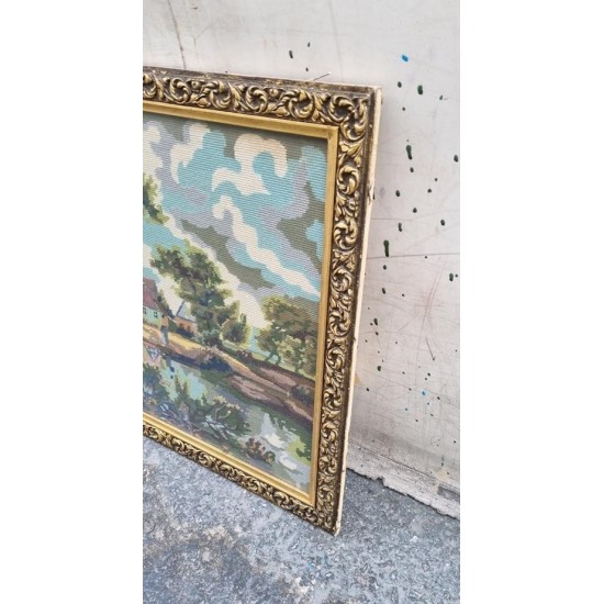 Κάδρο κέντημα με σκαλιστή κορνίζα Granny's 118528