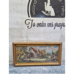 Κάδρο Κέντημα με χρυσή κορνίζα Granny's 106730