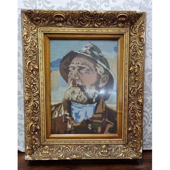 Κάδρο κέντημα με παππού Granny's 107434