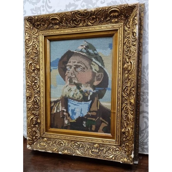 Κάδρο κέντημα με παππού Granny's 107434