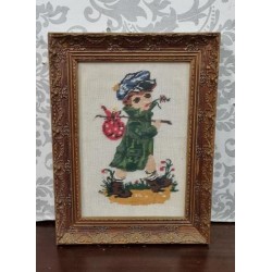 Κάδρο Κέντημα με σκαλιστή κορνίζα Granny's 102725