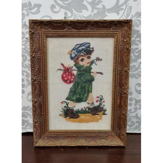 Κάδρο Κέντημα με σκαλιστή κορνίζα Granny's 102725