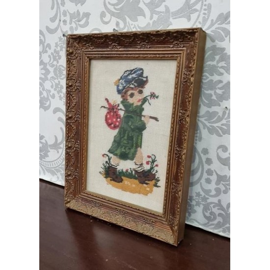 Κάδρο Κέντημα με σκαλιστή κορνίζα Granny's 102725