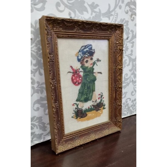 Κάδρο Κέντημα με σκαλιστή κορνίζα Granny's 102725