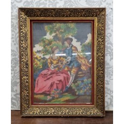 Κάδρο κέντημα με σκαλιστή κορνίζα Granny's 103459