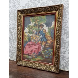 Κάδρο κέντημα με σκαλιστή κορνίζα Granny's 103459