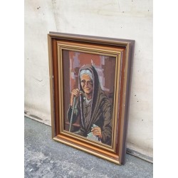 Κάδρο κέντημα με γιαγιά Granny's 114979
