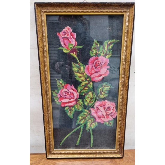 Κάδρο κέντημα με λουλούδια Granny's 111524