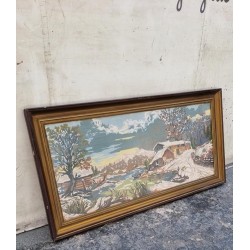 Κάδρο κέντημα με χιονισμένο τοπίο Granny's 101455