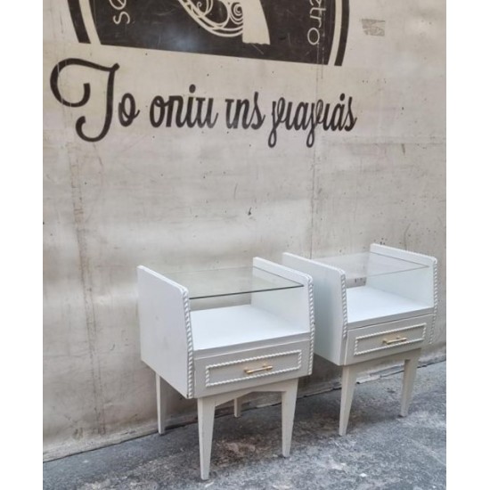 Κομοδίνο λευκό Granny's  104854