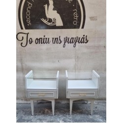 Κομοδίνο λευκό Granny's  104854