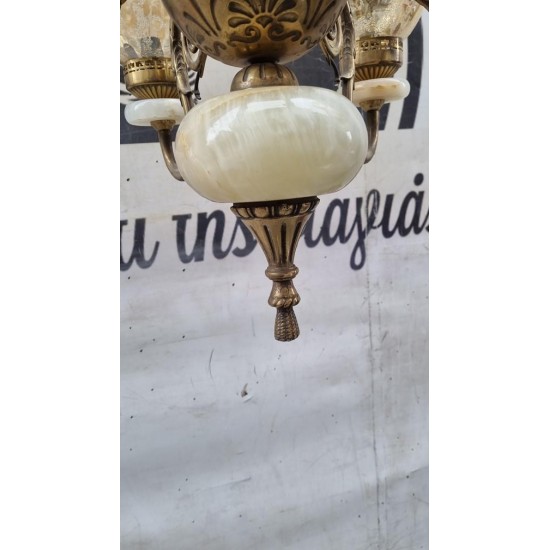 Φωτιστικό μαρμάρινο και μπρούτζινο Granny's 113286