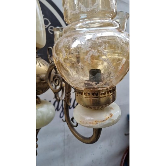 Φωτιστικό μαρμάρινο και μπρούτζινο Granny's 113286