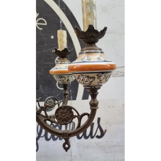 Εξάφωτο φωτιστικό μπρούτζινο Granny's 102577