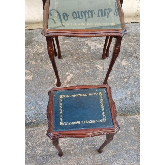 Τραπεζάκια ζιγκόν με δερμάτινη επιφάνεια Granny's 111153