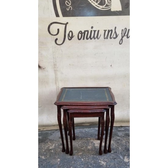 Τραπεζάκια ζιγκόν με δερμάτινη επιφάνεια Granny's 111153