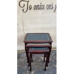 Τραπεζάκια ζιγκόν με δερμάτινη επιφάνεια Granny's 111153