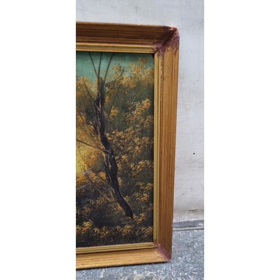 Κάδρο ζωγραφική με χρυσή κορνίζα Granny's 112767