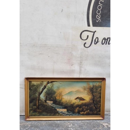 Κάδρο ζωγραφική με χρυσή κορνίζα Granny's 112767