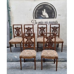 Καρέκλα εποχής με σχέδιο λύρας στην πλάτη Granny's  107754