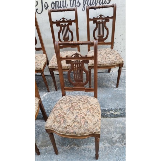 Καρέκλα εποχής με σχέδιο λύρας στην πλάτη Granny's  107754