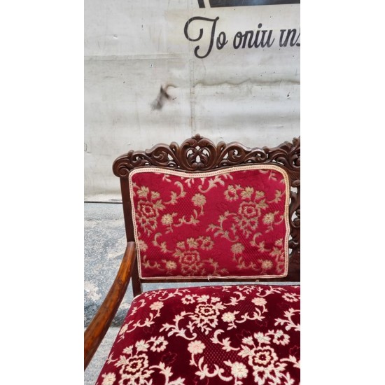 Διθέσιος καναπές με σκαλίσματα Granny's 112494