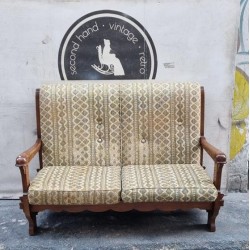 Καναπές διθέσιος ξύλινος Granny's 104982 