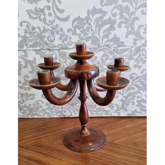 Κηροπήγιο ξύλινο Granny's 116805 