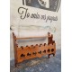 Ξύλινη μπουκαλιέρα τοίχου Granny's 116579
