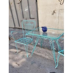 Σετ καρεκλοπολυθρόνες -τραπέζι φερ φορζε 111599