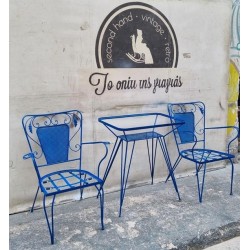 Σετ καρεκλοπολυθρόνες -τραπέζι φερ φορζε 112874