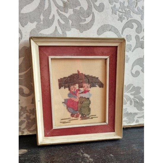 Καδράκι κέντημα vintage Granny's 112647